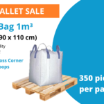 Big Bag 1m3 with lifting loops pallet sale