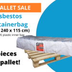 Asbestos container bag 17m3 pallet sale