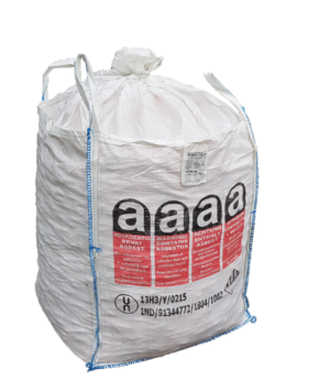 Asbestos cubic bags