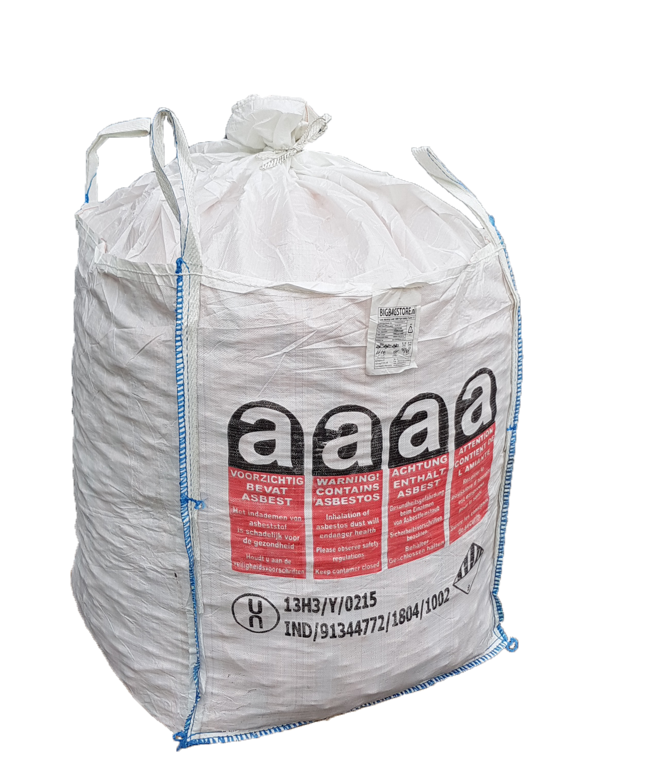Asbestos cubic bags