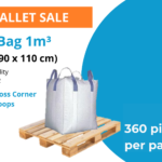 Big Bag 1m3 with lifting loops pallet sale
