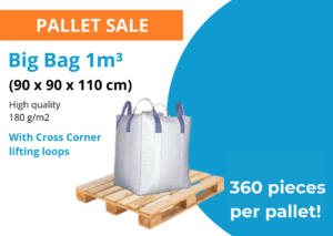 Big Bag 1m3 with lifting loops pallet sale